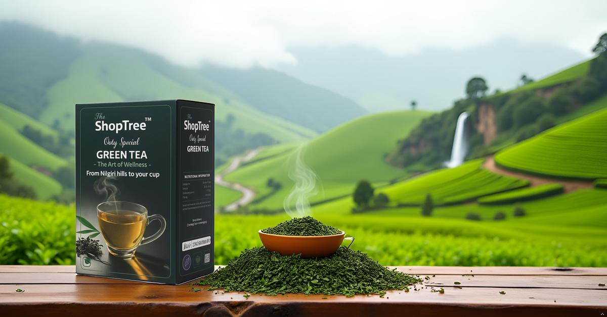 Ooty Special Premium Green Tea | Loose Long Leaves | Fresh from Nilgiri Hills | 250 g | Reduce Belly Fat | No Added Preservatives