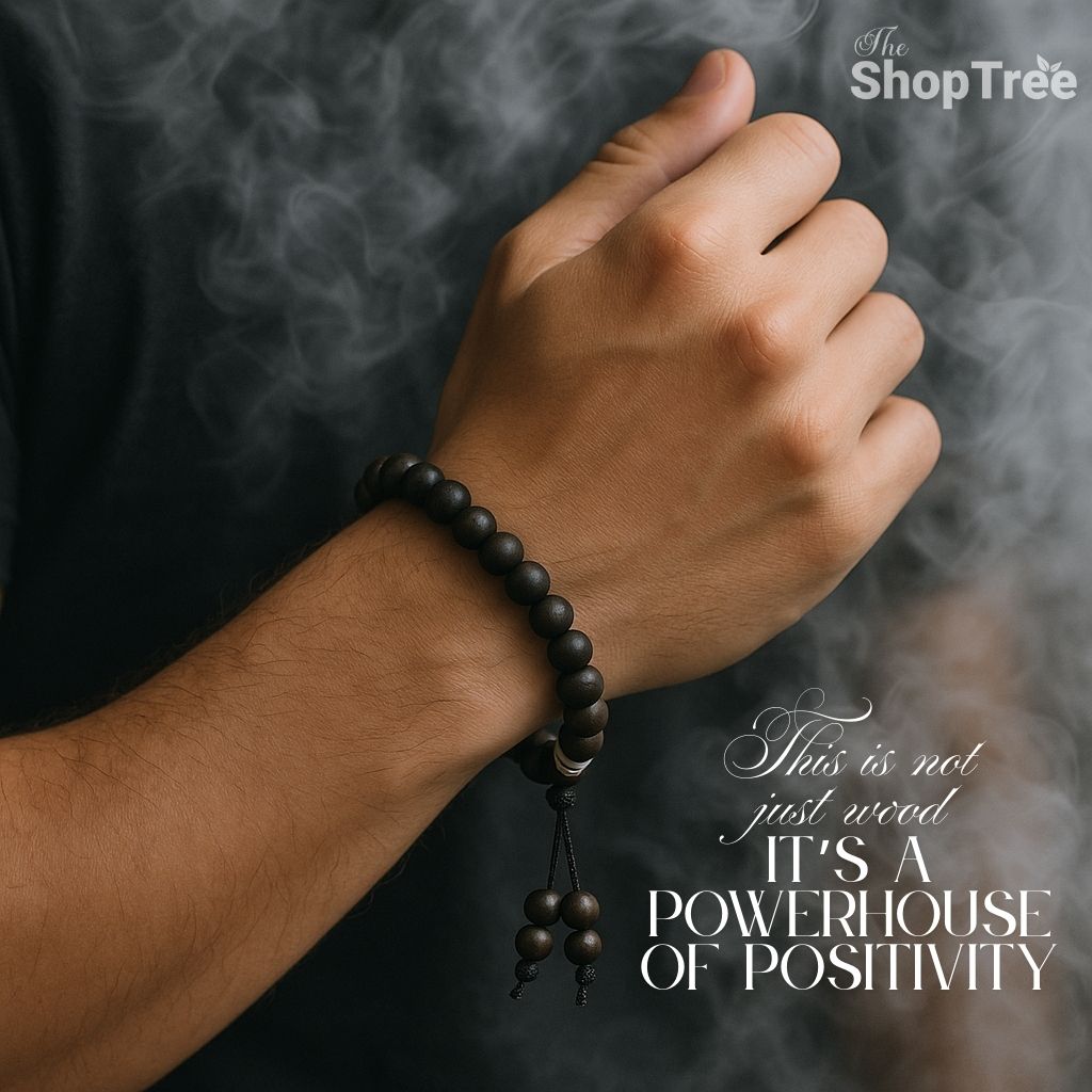 100% Natural Karungali Bracelet – 8mm Ebony Wood Beads | Spiritual Energy, Focus & Divine Protection (with Authenticity Certificate)