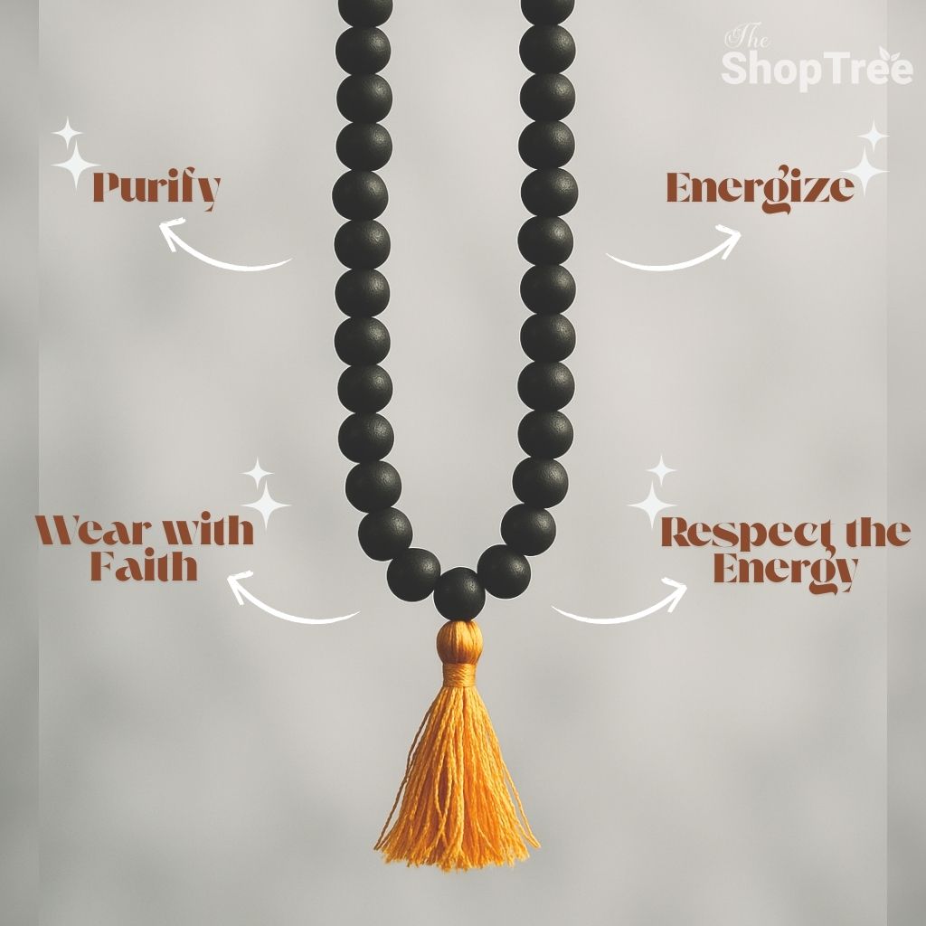 Karungali Malai with Authenticity Certificate | Natural Ebony Wood | 8mm Beads | 108+1 Beads | Divine Protection & Spiritual Energy