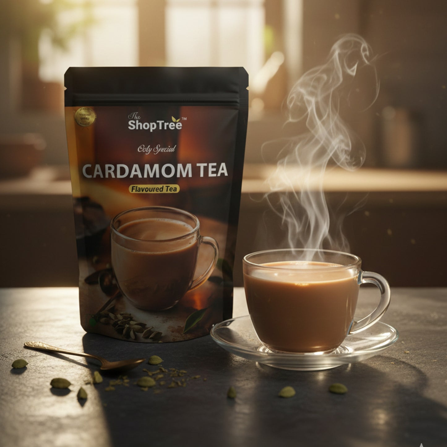 Ooty Special Cardamom Tea 100g | Premium Nilgiri CTC Tea with Natural Elaichi | Aromatic & Refreshing Blend