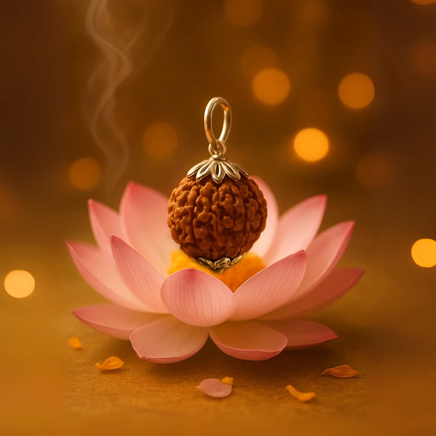 100% Natural 7 face Rudraksha Pendant with Lab Certificate | Energized 7 Mukhi Rudraksha Bead