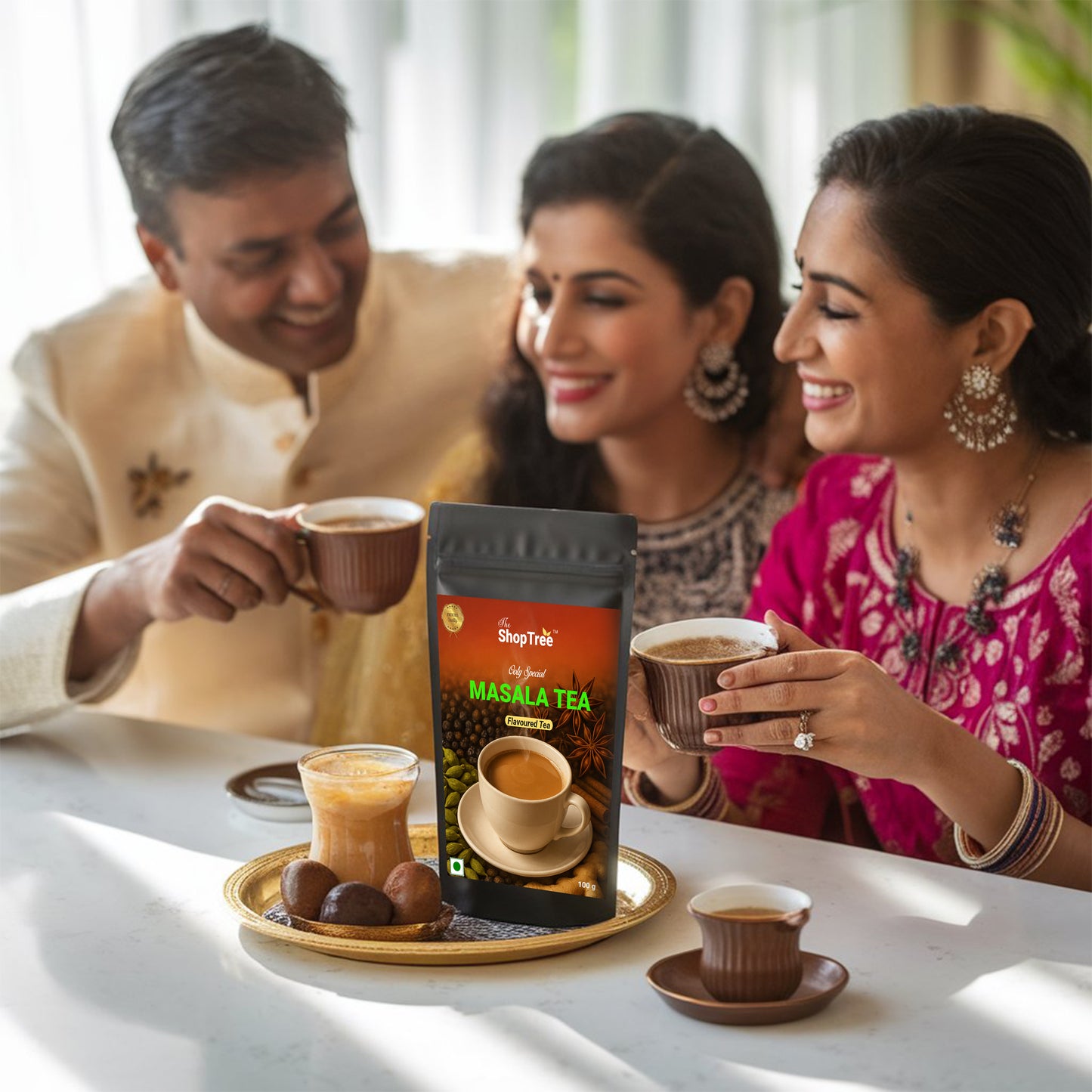 Ooty Special Masala Tea – 100g Pouch | Premium CTC handcrafted Blend with Freshly Ground Spices