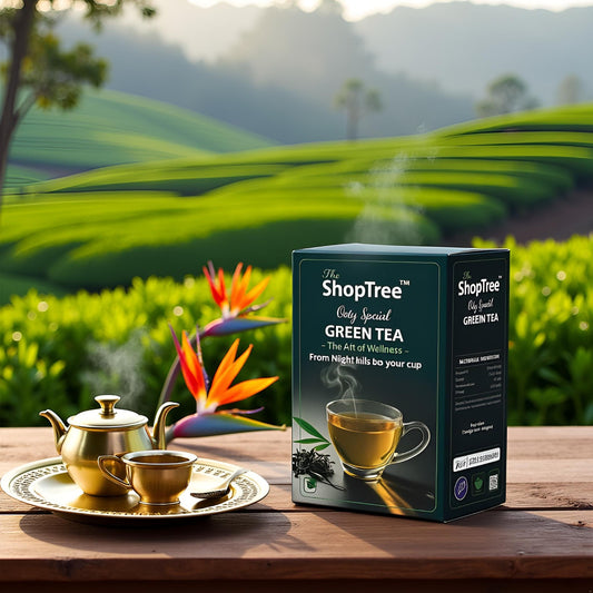 Ooty Special Premium Green Tea | Loose Long Leaves | Fresh from Nilgiri Hills | 250 g | Reduce Belly Fat | No Added Preservatives