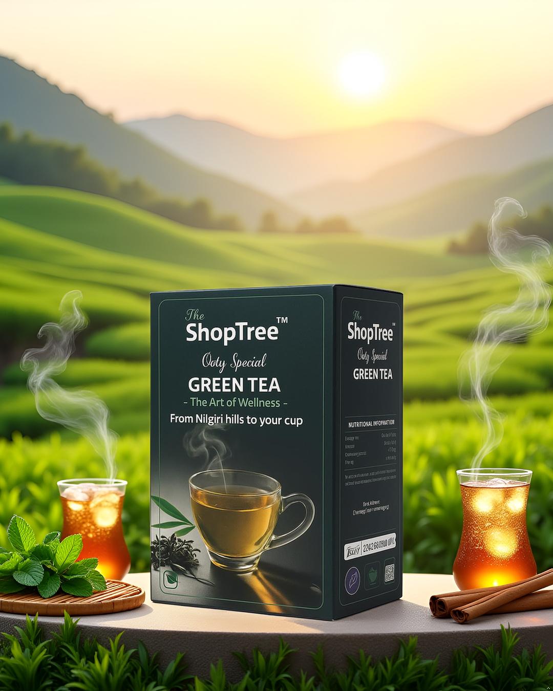 Ooty Special Premium Green Tea | Loose Long Leaves | Fresh from Nilgiri Hills | 250 g | Reduce Belly Fat | No Added Preservatives
