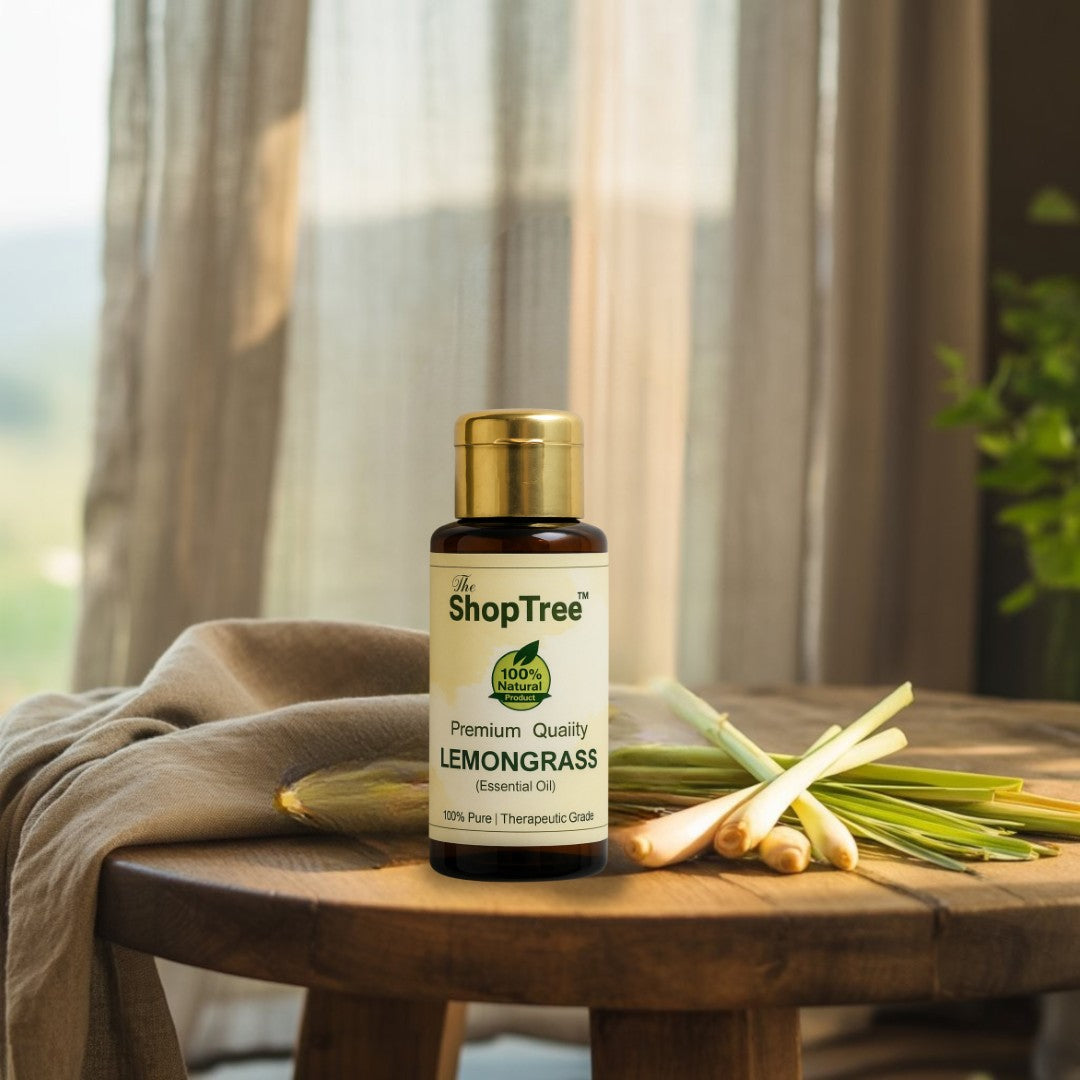 100% Pure Nilgiri Lemongrass Essential Oil | Steam Distilled Aromatic Oil for Diffusion, Hair & Skin Use, and Home Fragrance | 60ml