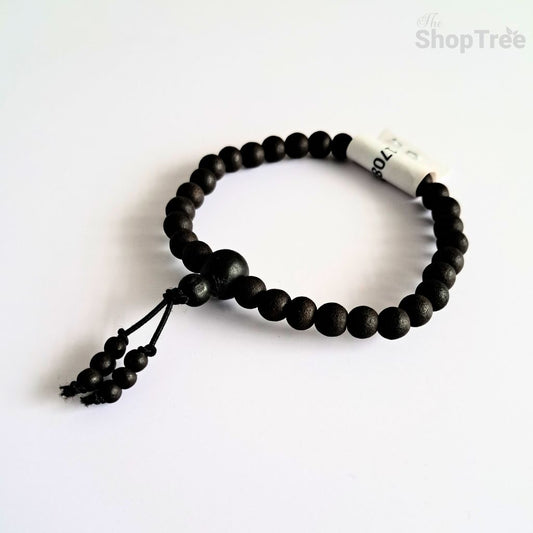 100% Natural Karungali Bracelet – 8mm Ebony Wood Beads | Spiritual Energy, Focus & Divine Protection (with Authenticity Certificate)