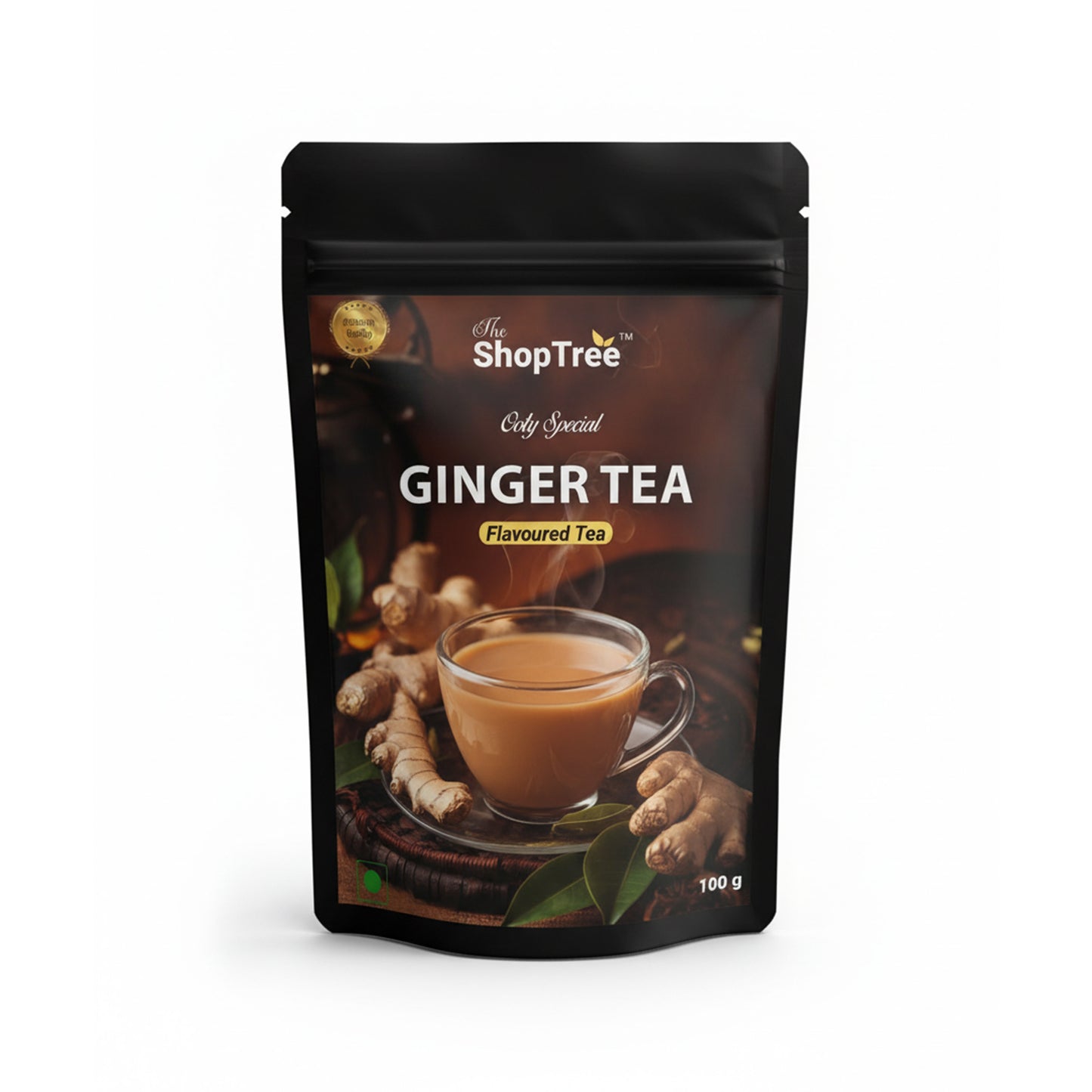 Ooty Special Ginger Tea 100g | Premium CTC Tea with Natural Ginger | Strong Aroma & Healthy Digestive Drink